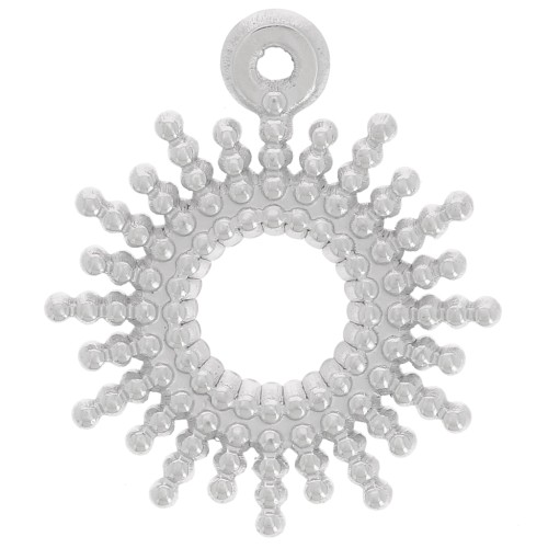 Colgante sol con bolitas 15 mm - Acero inoxidable 304L x1