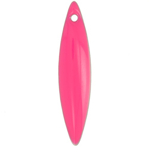 Lanzaderas de metal y resina epoxi 25x5,5 mm - Rosa fluorescente x10