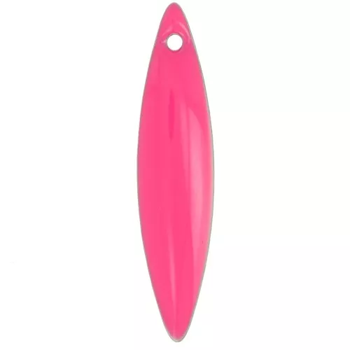 Lanzaderas de metal y resina epoxi 25x5,5 mm - Rosa fluorescente x10