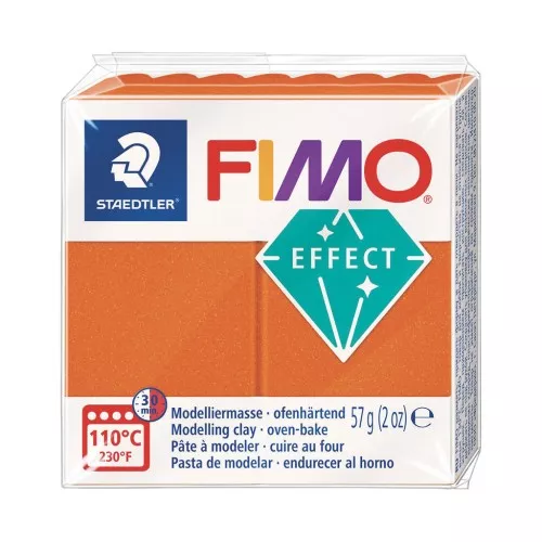 Pasta Efecto Fimo 57gr - Naranja Metalizado (n°041)