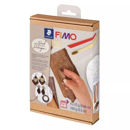 Kit de modelado Fimo Soft - Efecto madera