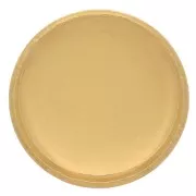 Engaste cabujón redondo 10 mm - Dorado con oro fino x1