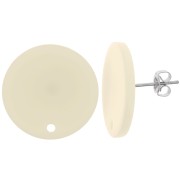 Ganchos pendientes redondos de 20 mm en acrílico opaco - Crudo x2|raw }}