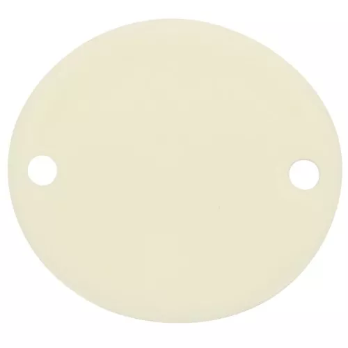 Entrepieza ovalado de acetato opaco 22x20 mm - Crudo x1