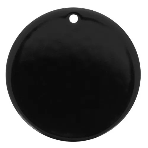 Colgante redondo de 30 mm en acrílico opaco - Negro x1