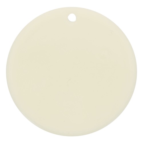 Colgante redondo de 30 mm en acrílico opaco - Crudo x1
