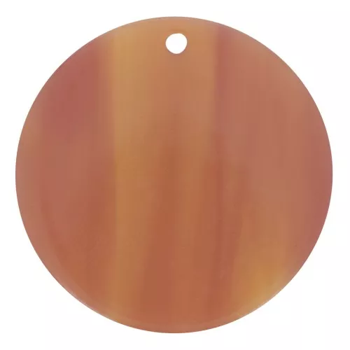 Colgante redondo 30 mm acetato transparente - Marbled Fauve x1