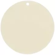 Colgante acrílico opaco redondo 40 mm - Crudo x1