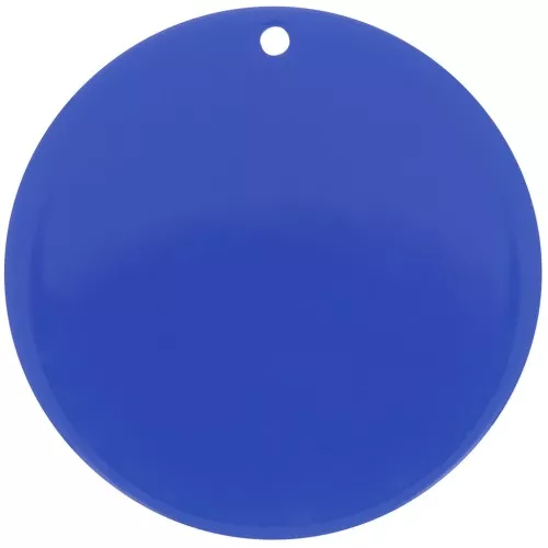Colgante redondo de acrílico transparente 40 mm - Azul real x1
