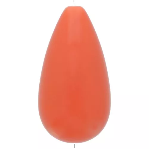 Cuenta de resina opaca pera 30x16 mm - Terracota x1