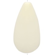 Cuenta de resina opaca pera 30x16 mm - Crudo x1|raw }}