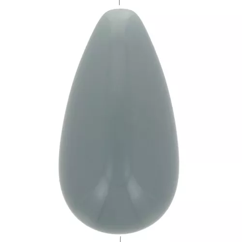 Cuenta de resina opaca pera 30x16 mm - Celadon x1