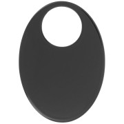 Colgante acrílico opaco oval 45x32 mm - Negro x1|raw }}