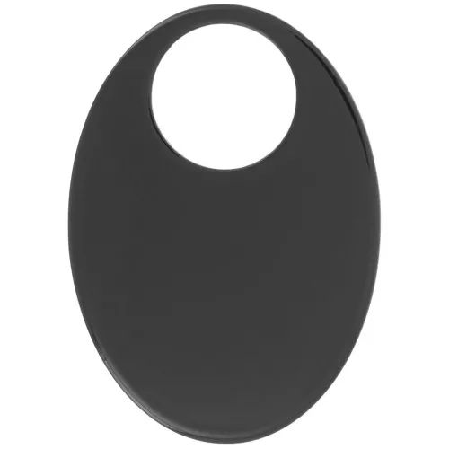 Colgante acrílico opaco oval 45x32 mm - Negro x1