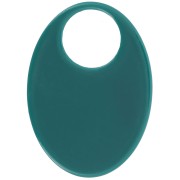 Colgante acrílico opaco oval 45x32 mm - Verde botella x1|raw }}