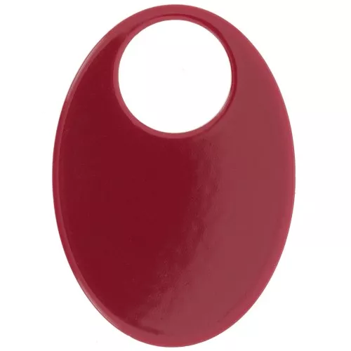 Colgante ovalado de acetato opaco 45x32 mm - Burdeos x1