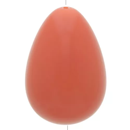 Cuenta de resina opaca pera 31x22 mm - Terracota x1