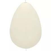 Cuentas - Cuenta de resina opaca pera 31x22 mm - Crudo x1 Cuenta de resina opaca pera 31x22 mm - Crudo x1