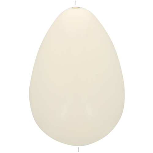 Cuenta de resina opaca pera 31x22 mm - Crudo x1