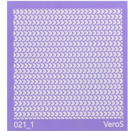 Serigrafía VeroS para arcilla polimérica 90x90 mm - Patrón de orejas n°021_1 x1