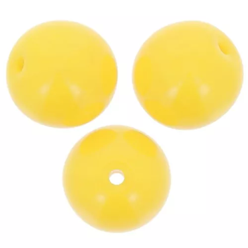 Cuentas de cristal checo redondas 8 mm - Amarillo opaco x20