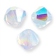 Toupies en cristal PureCrystal 5328 4 mm White Opal AB x50