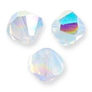 Toupies en cristal PureCrystal 5328 4 mm White Opal AB x50