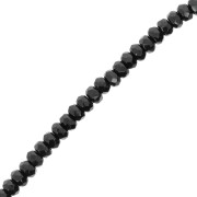 Cuentas facetadas redondas 4x2,5 mm - Jet x12.5cm|raw }}