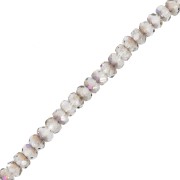 Cuentas facetadas redondas 4x2.5 mm - Crystal Azzuro x12.5cm|raw }}