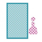 Serigrafía para arcilla polimérica 80x140 mm - Tejido de mimbre x1