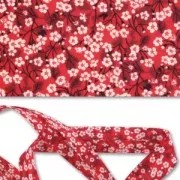 Cinta cortada al bies Liberty Mitsi Valeria Fraise des bois x1m