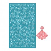 Serigrafía para arcilla polimérica 80x140 mm - Dibujo de conchas 1 x1