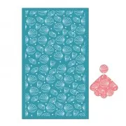 Serigrafía para arcilla polimérica 80x140 mm - Dibujo de conchas 1 x1