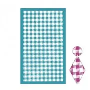 Serigrafía para arcilla polimérica 80x140 mm - Dibujo vichy pequeño x1