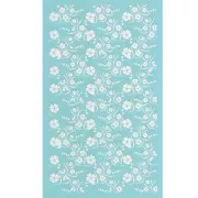 Serigrafía para arcilla polimérica 80x140 mm - Flores de la isla x1