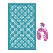 Serigrafía para arcilla polimérica 80x140 mm - Margaritas x1