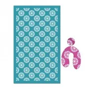 Serigrafía para arcilla polimérica 80x140 mm - Margaritas x1