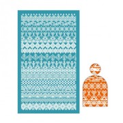 Serigrafía para arcilla polimérica 80x140 mm - Motivo étnico 1 x1