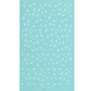 Serigrafía para arcilla polimérica 80x140 mm - Patrón de plumas pequeñas x1