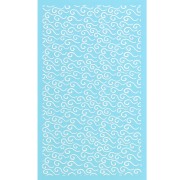 Serigrafía para arcilla polimérica 80x140 mm - Patrón ondulado 1 x1|raw }}