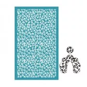 Serigrafía para arcilla polimérica 80x140 mm - Diseño leopardo x1