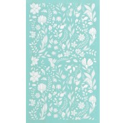 Serigrafía para arcilla polimérica 80x140 mm - Motivo floral 1 x1|raw }}