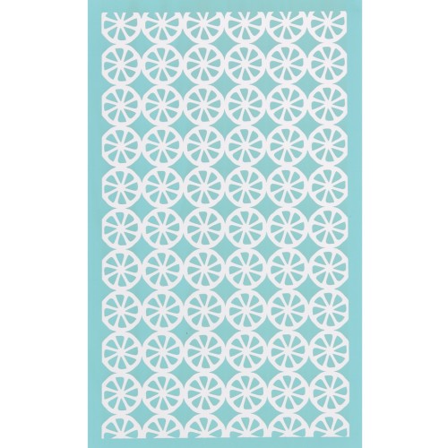 Serigrafía para arcilla polimérica 80x140 mm - Motivo media naranja x1