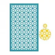 Serigrafía para arcilla polimérica 80x140 mm - Motivo media naranja x1