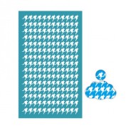 Serigrafía para arcilla polimérica 80x140 mm - Pata de gallo x1