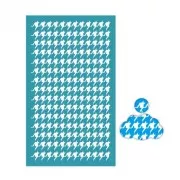 Serigrafía para arcilla polimérica 80x140 mm - Pata de gallo x1