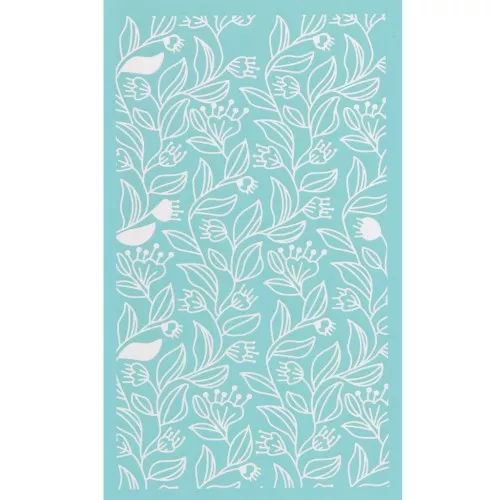 Serigrafía para arcilla polimérica 80x140 mm - Motivo floral 2 x1