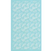 Serigrafía para arcilla polimérica 80x140 mm - Motivo de hoja de palma x1|raw }}