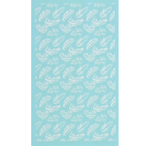 Serigrafía para arcilla polimérica 80x140 mm - Motivo de hoja de palma x1