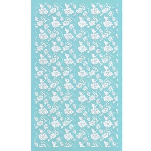 Serigrafía para arcilla polimérica 80x140 mm - Flores x1